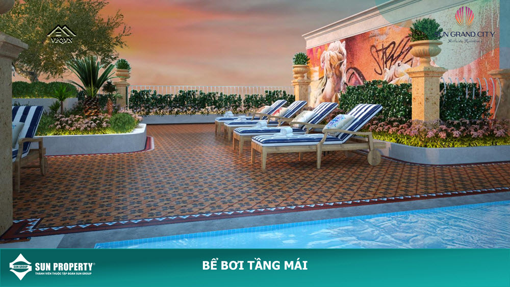 Hồ bơi The Sea trên cao độ 120m đón hoàng hôn trên biển